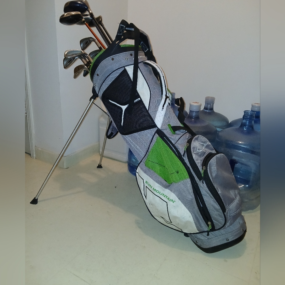 Complete Premium Brand Golf Clubs Set and Sun Mountain Golf Bag